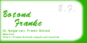 botond franke business card